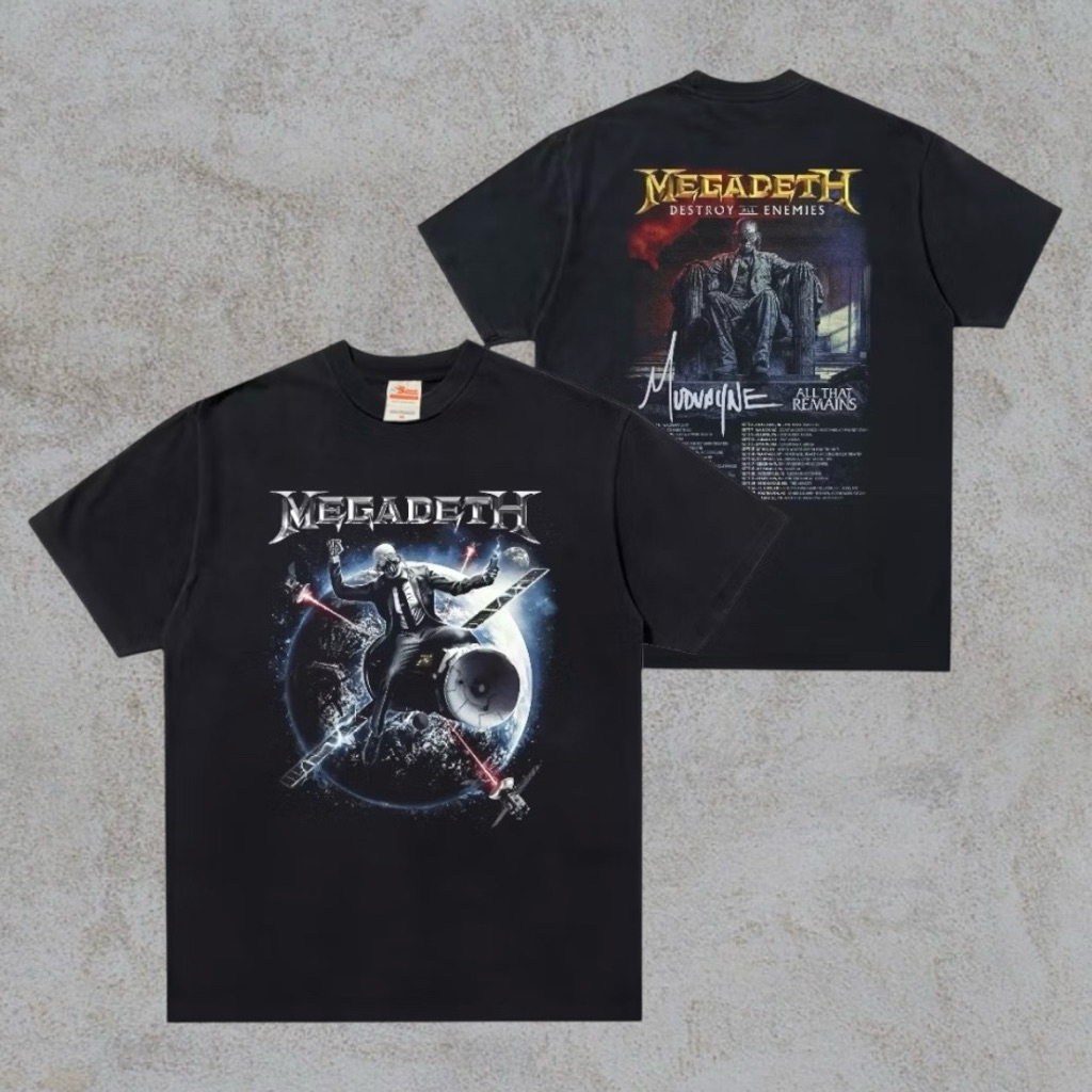 Kaos Band Megadeth / Kaos Band Vintage / Tshirt Band