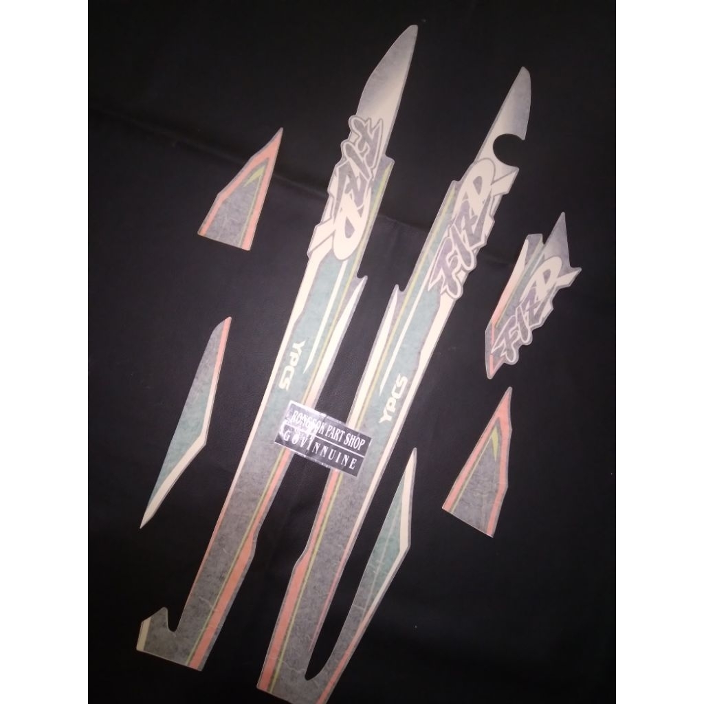 striping stiker sticker lis yamaha fizr f1zr 1997 1998 1996 ungu ori nos