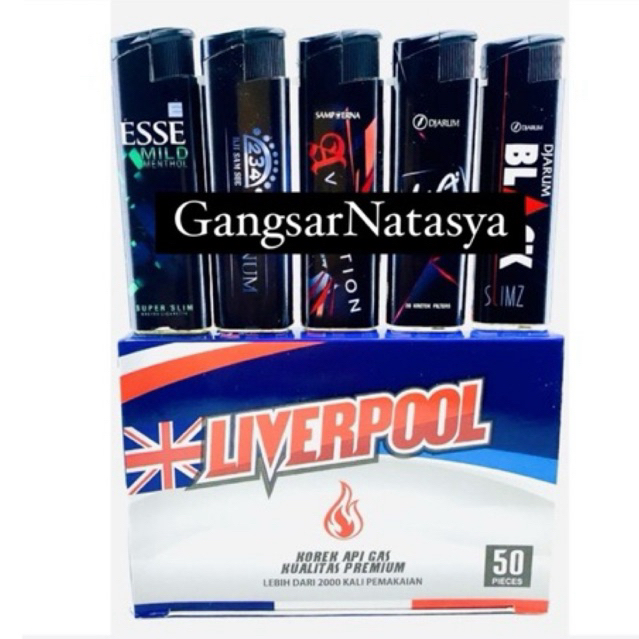 Korek Bara G2000 Liverpool / Tokyo isi 50 pcs