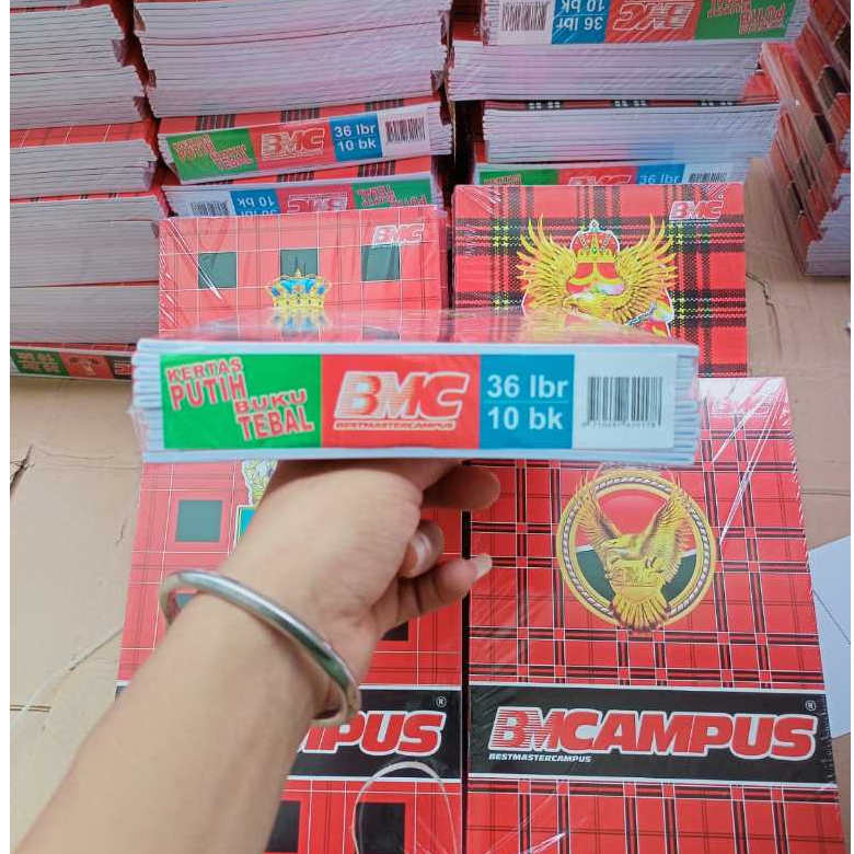 

Buku Tulis BMCampus Murah - 1 Pack Isi 10 Buku, 36 Lembar per Buku - Kertas Berkualitas Paper,