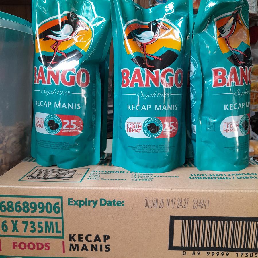 

1 Dus - Kecap Manis Bango 735 ml / 1000 gr Isi 6 Pouch