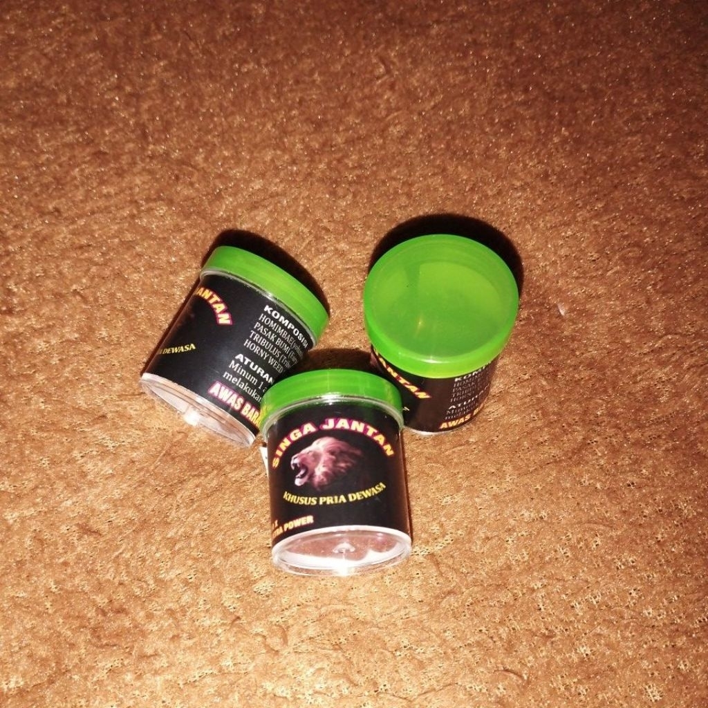 

kapsu singa jantan 1 botol isi 6 kapsul stamina herbal