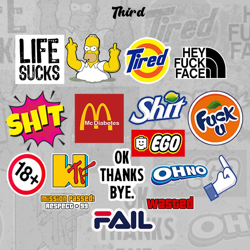 

Sticker pack life cutting vinil anti air