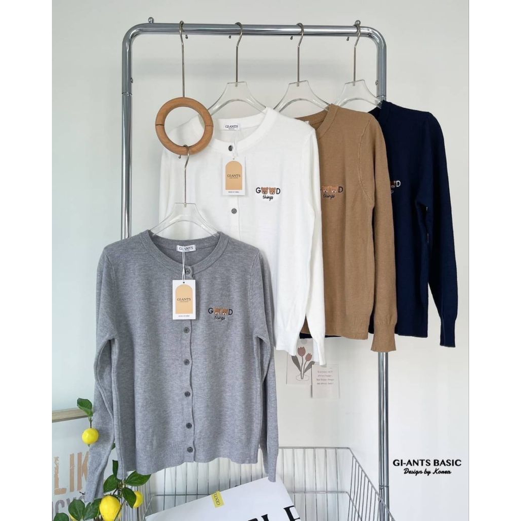 GI-GC2432 knit gi-ants bangkok | cardigan rajut cewek giants import