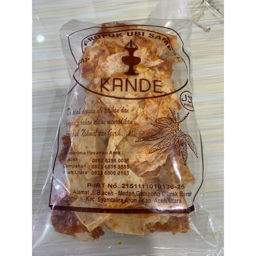 

kerupuk ubi kande