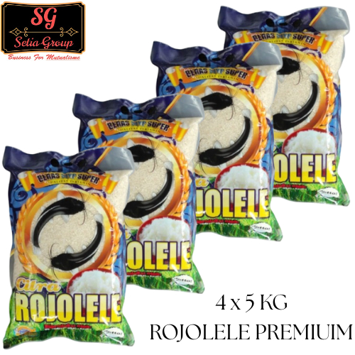 

(4x5 kg) Beras ROJOLEL PREMIUM Beras Premium Kemasan 5 kg