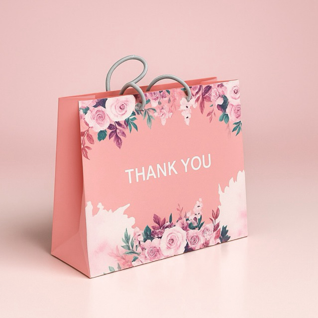 

PAPER BAG PINK BUNGA - PAPER BAG CUSTOM MURAH - PAPER BAG PERNIKAHAN - PAPER BAG KADO - PAPER BAG BRIDESMAID