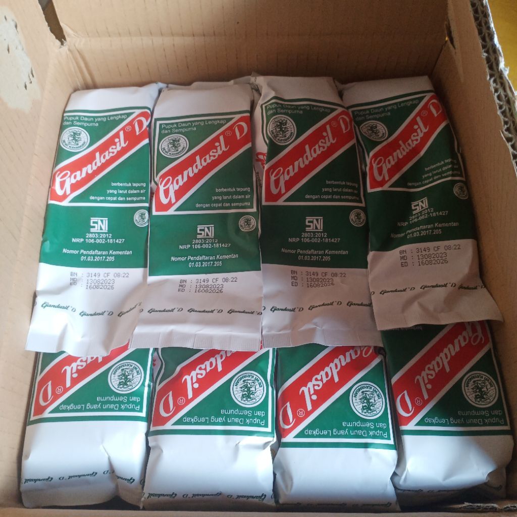 Pupuk Gandasil B Dan D Paket Hemat 500gr Original 2pcs 1kg