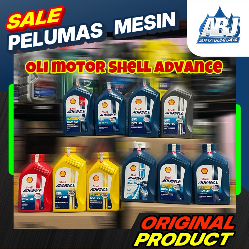 Oli Mesin Murah Motor Matic Shell Advance AX