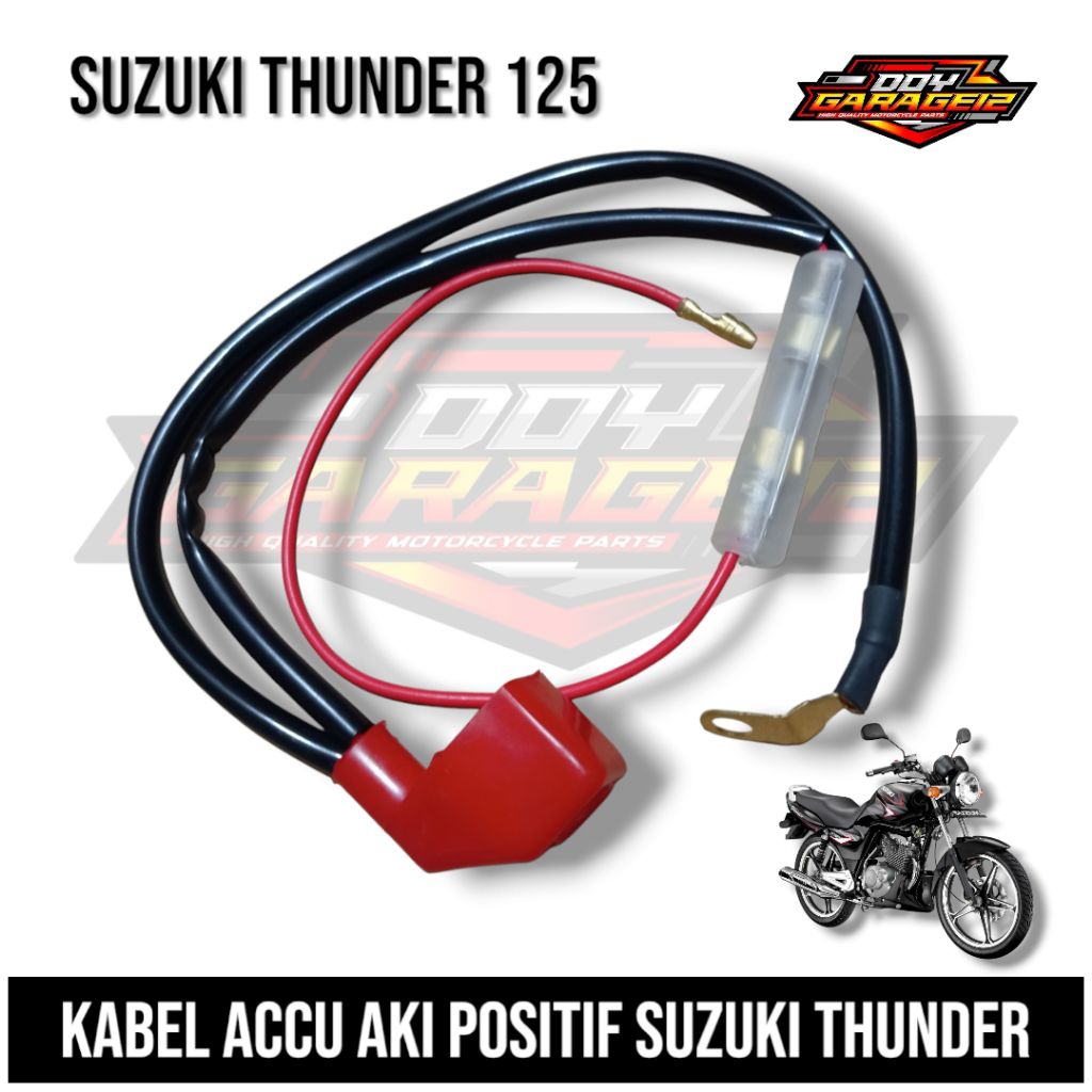Kabel Accu Kabel Aki Positif Suzuki Thunder 125 Kabel Body Bagian Accu Aki Positif Suzuki Thunder