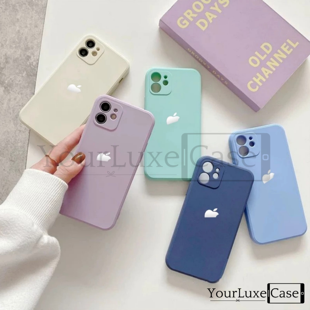Cuci Gudang Round Edge With Logo Fullcover Casing Hp Case Iphone 7 8 X Xr Xs 11 12 13 14 15 16 Plus