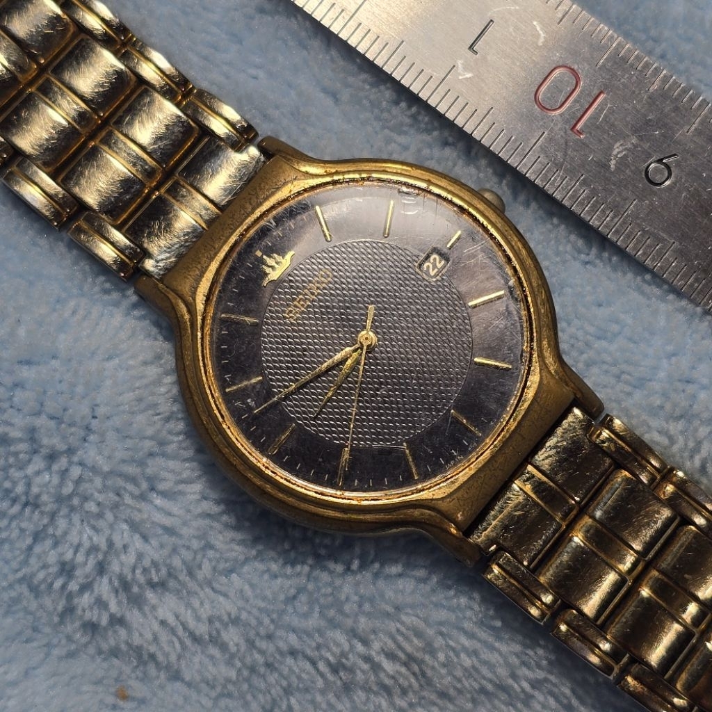 Jam Seiko Galaxy V732-0220 Gold Vintage Bekas