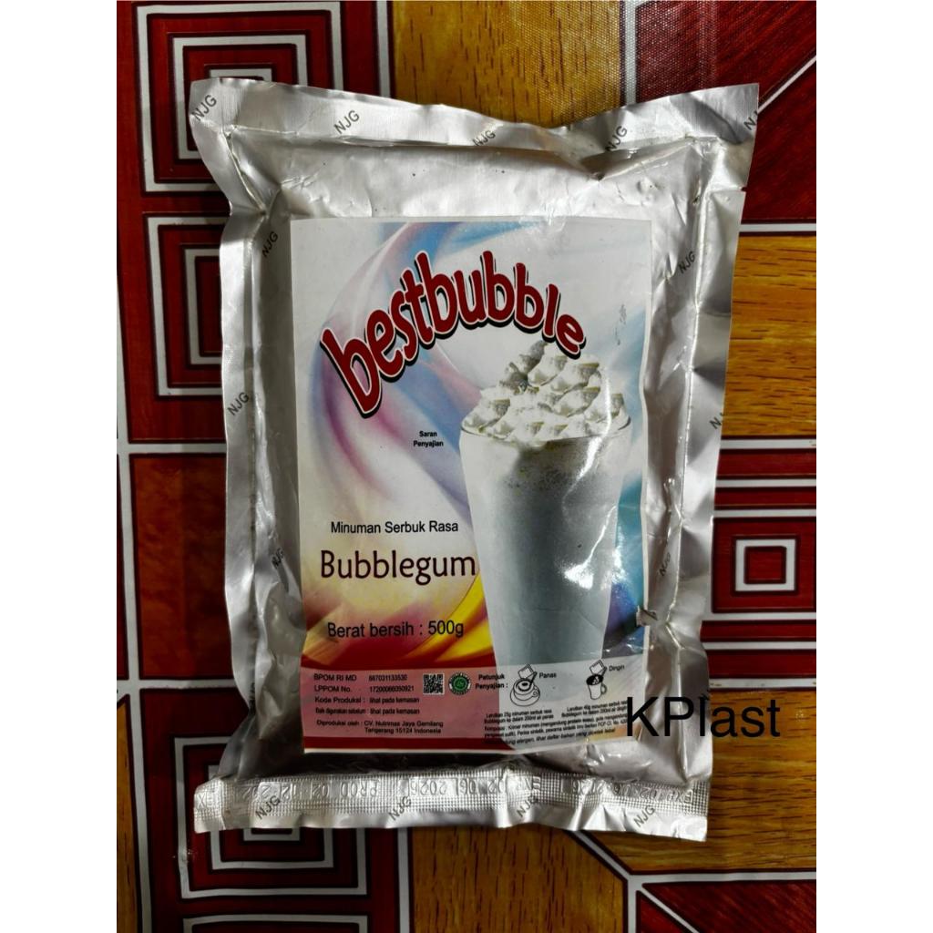 

Minuman Serbuk Rasa Bubblegum Bestbubble 500 gram