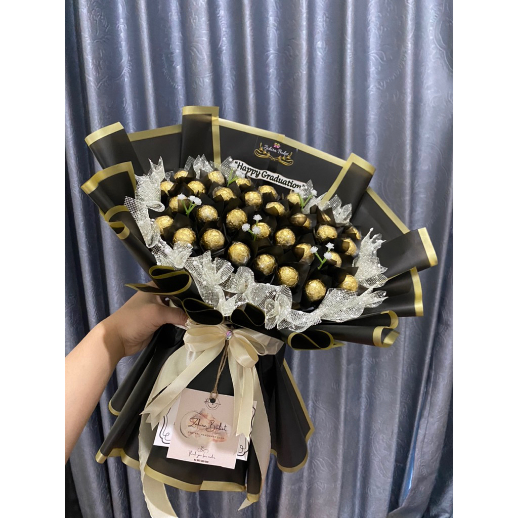 

buket isi coklat ferrero murah/buket viral/buket isi coklat/buket isi bunga/buket isi coklat dan bunga