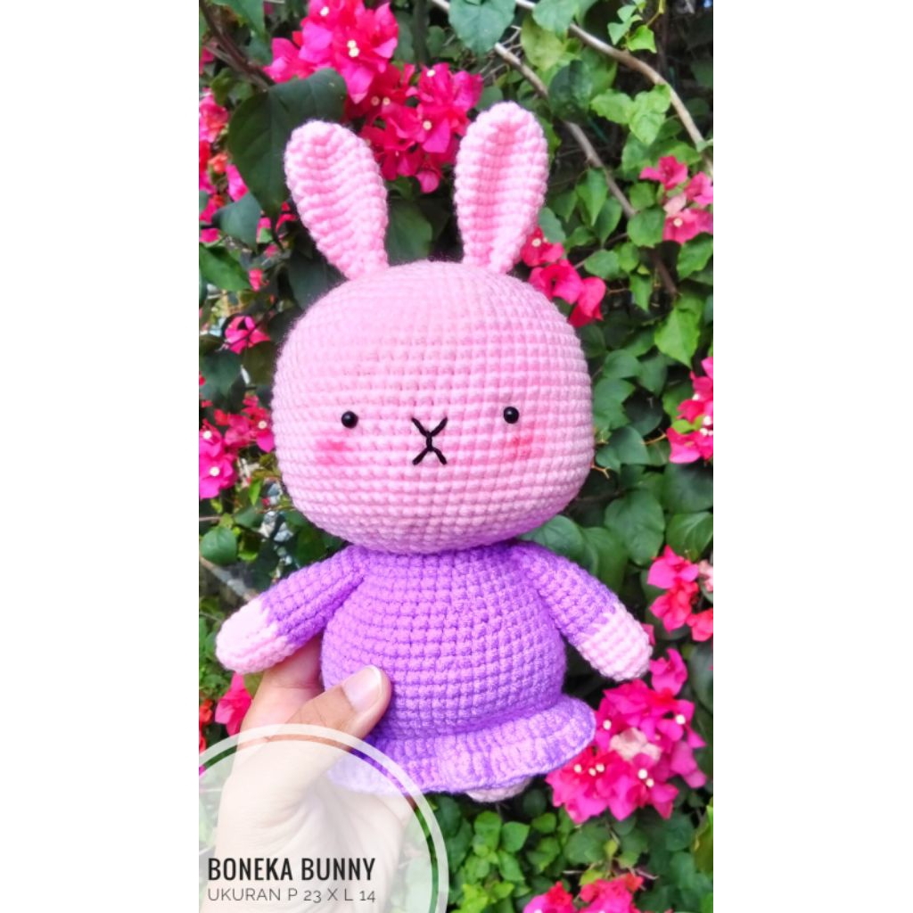 Boneka Rajut / Boneka Kelinci Rajut