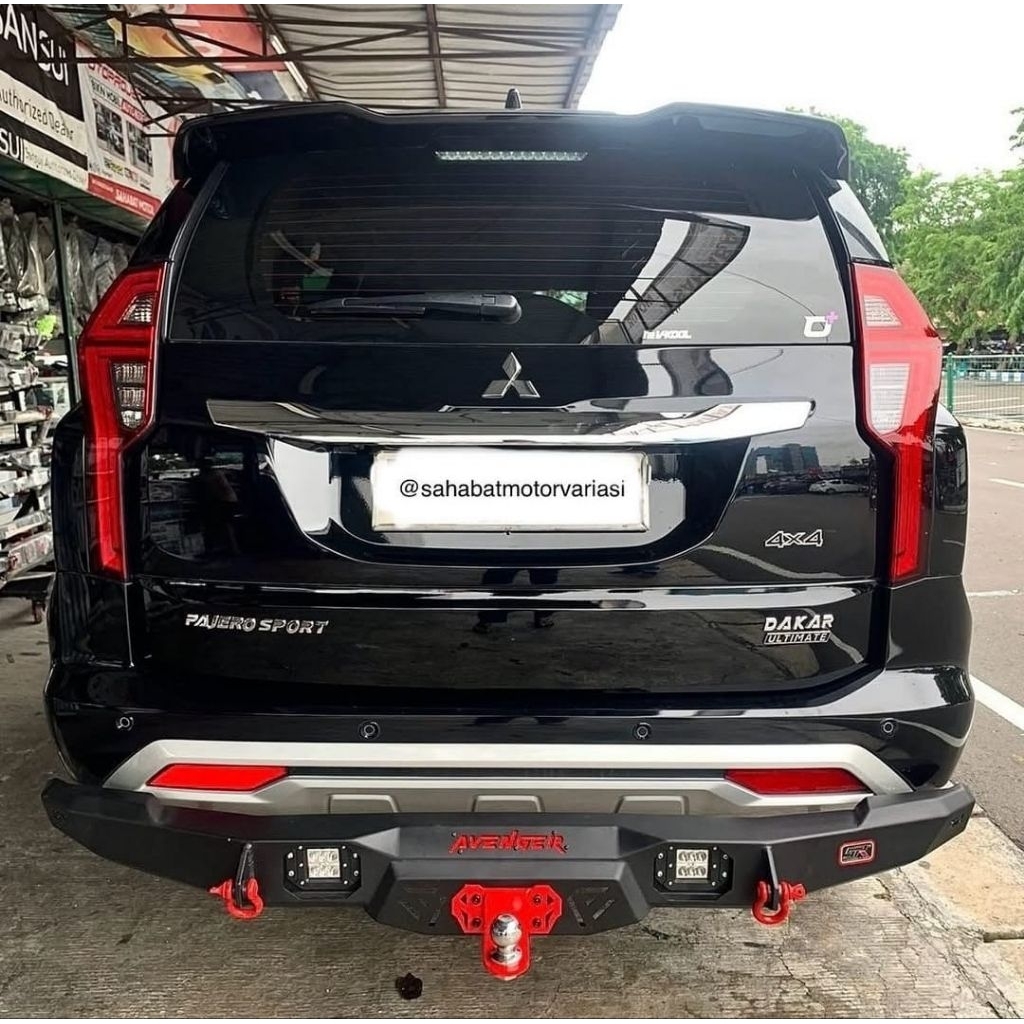 Towing Bumper belakang/Towing rhino avenger guard depan Mitsubishi pajero sport 2016-2025