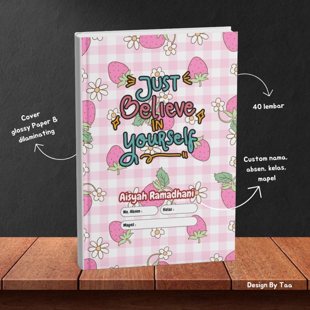 

Buku Tulis Aesthetic Custom Nama