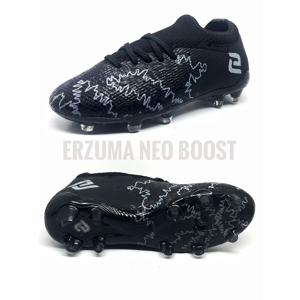 ERZUMA - Sepatu Sepak Bola Erzuma Neo Boost IN Black Boots Original