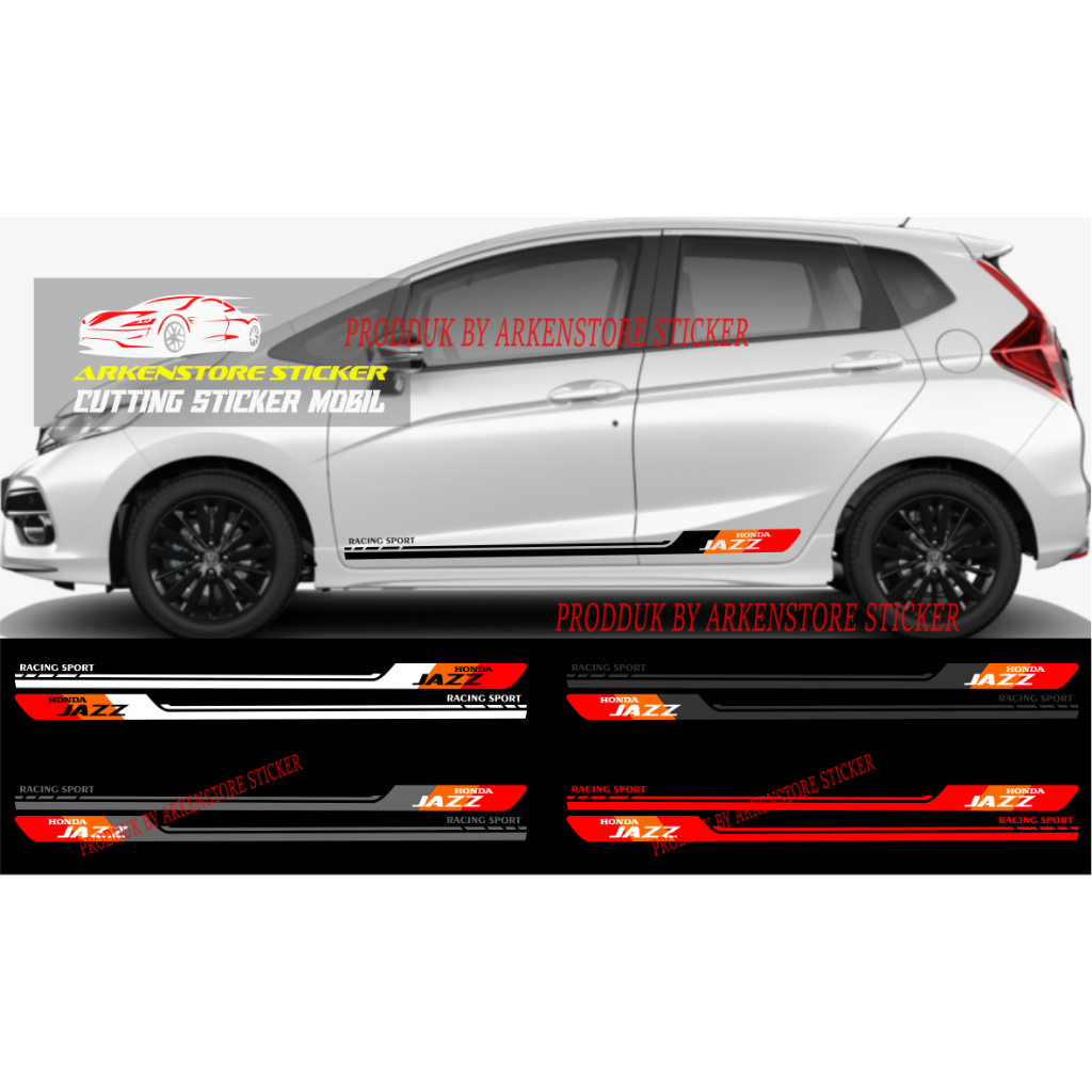 Stiker mobil honda jazz cutting stiker sticker mobil jazz stiker terbaru