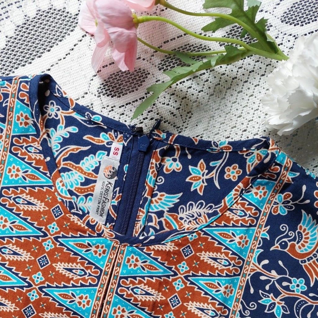 PRELOVED LIKE NEW DRESS BATIK K3R1S WANITA ORI