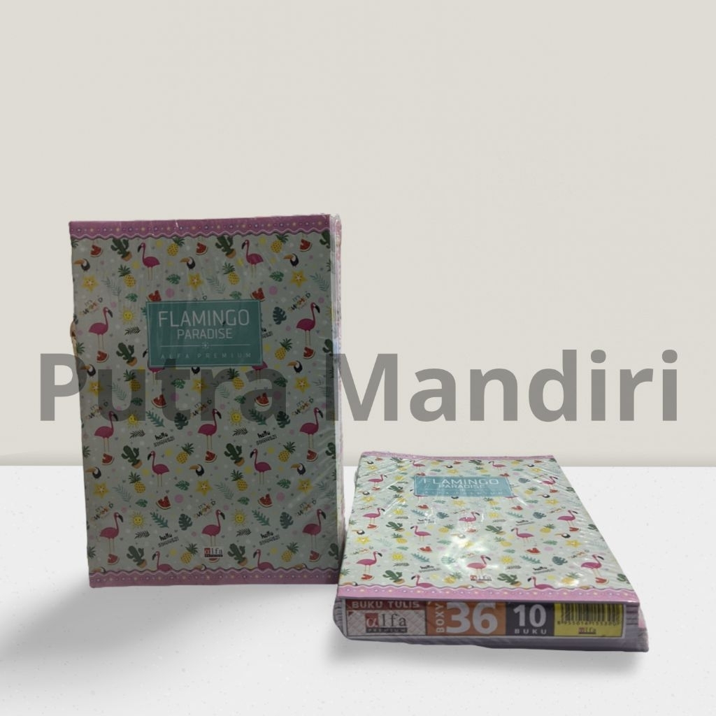 

Buku Tulis Boxy Alfa 36 lembar , 1 pak isi 10 buku