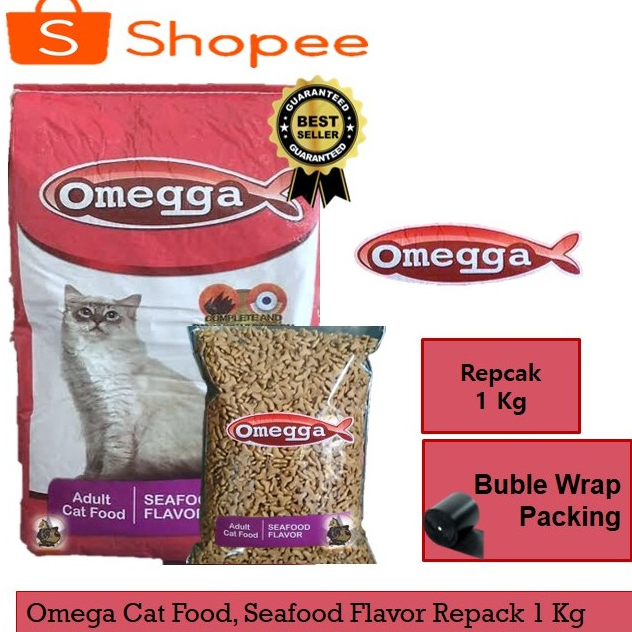 Makanan Kucing Omega Seafood 1 kg