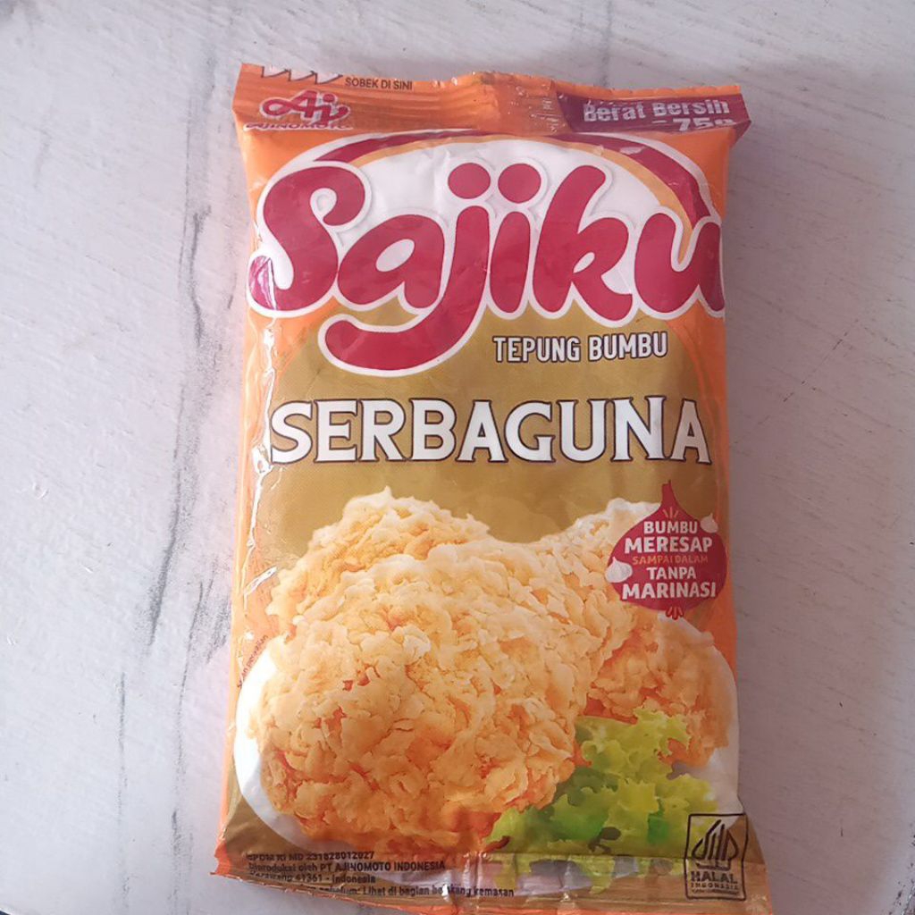 

Tepung Sajiku Serbaguna renteng 75gr/bumbu Ketaki kemasan