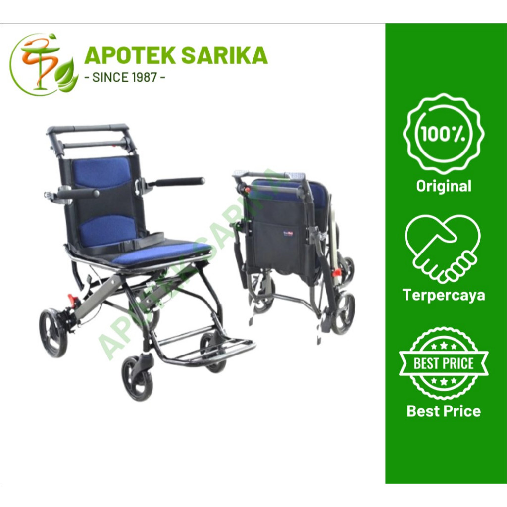 Kursi Roda Travelling Onemed FS800L - Kursi Roda Lipat Travelling Onemed
