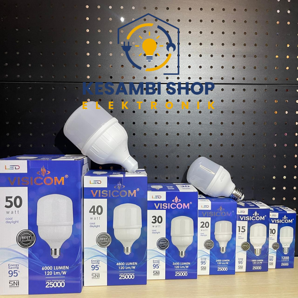 LAMPU LED VISICOM LAMPU BOHLAM VISICOM LED KAPSUL 10W 15W 20W 30W 40W 50W ORIGINAL CAHAYA PUTIH