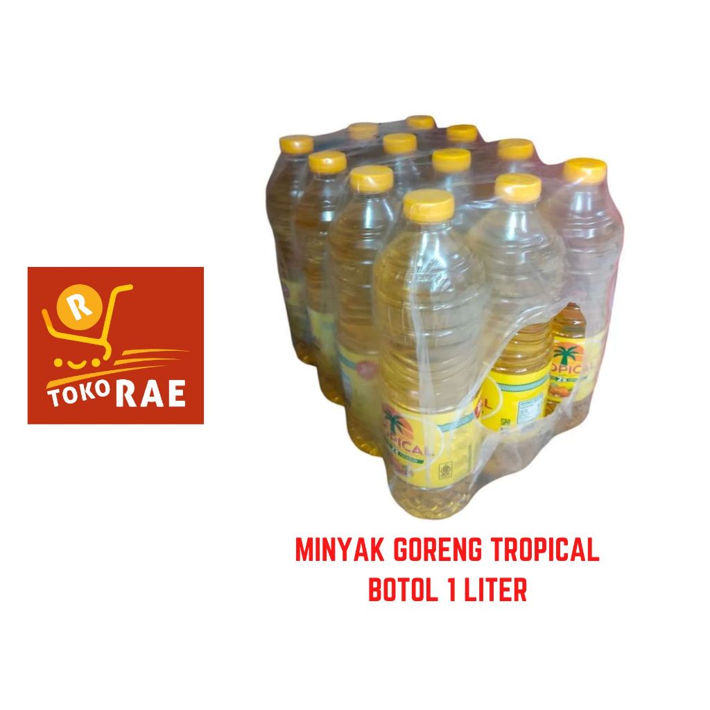 

MINYAK GORENG TROPICAL 1 LITER KEMASAN BOTOL 1 DUS ISI 12 BOTOL