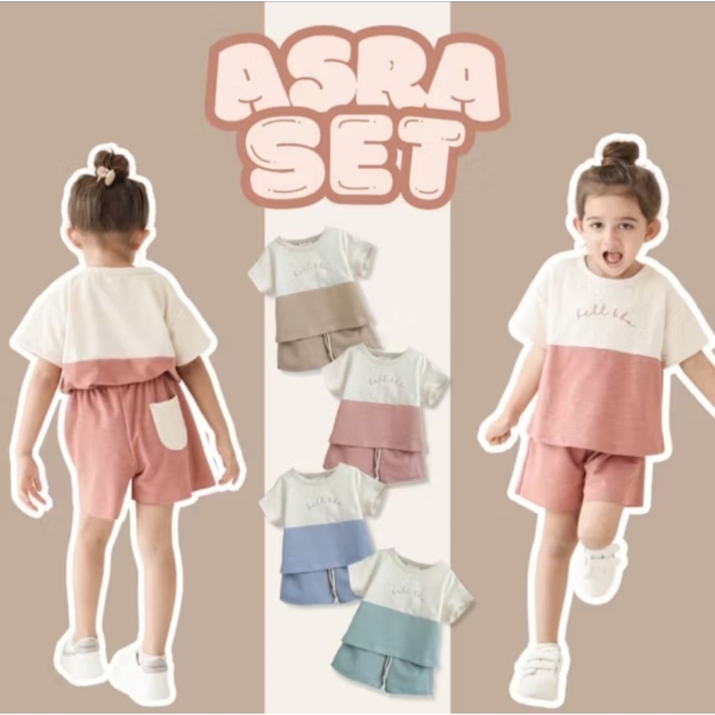 Bell & Boo Asra Set Baju Anak Oversize Unisex