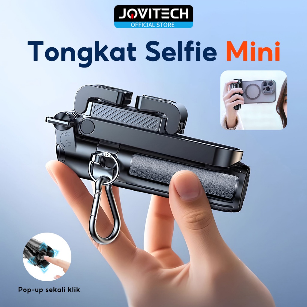 Jovitech Tripod Mini TR15 Grip 3 In 1 Extendable Selfie Stick Remote Control Tripod Tongsis Tripod B
