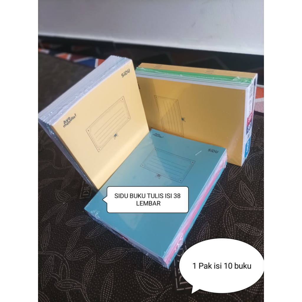 

BUKU TULIS SIDU ISI 38 LEMBAR ( 1 PAK 10 BUKU )