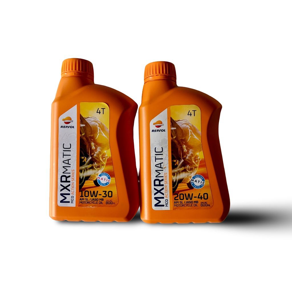 OLI REPSOL MXR MATIC 20W-40 0.8L & OLI REPSOL MXR MATIC 10W-30 0.8L