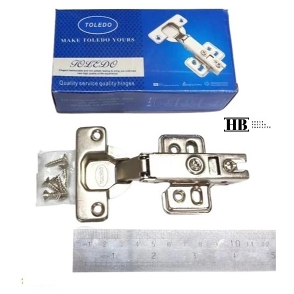 Engsel sendok Toledo Hidrolik Lurus (harga per pcs) / Engsel Lemari Berkualitas HB