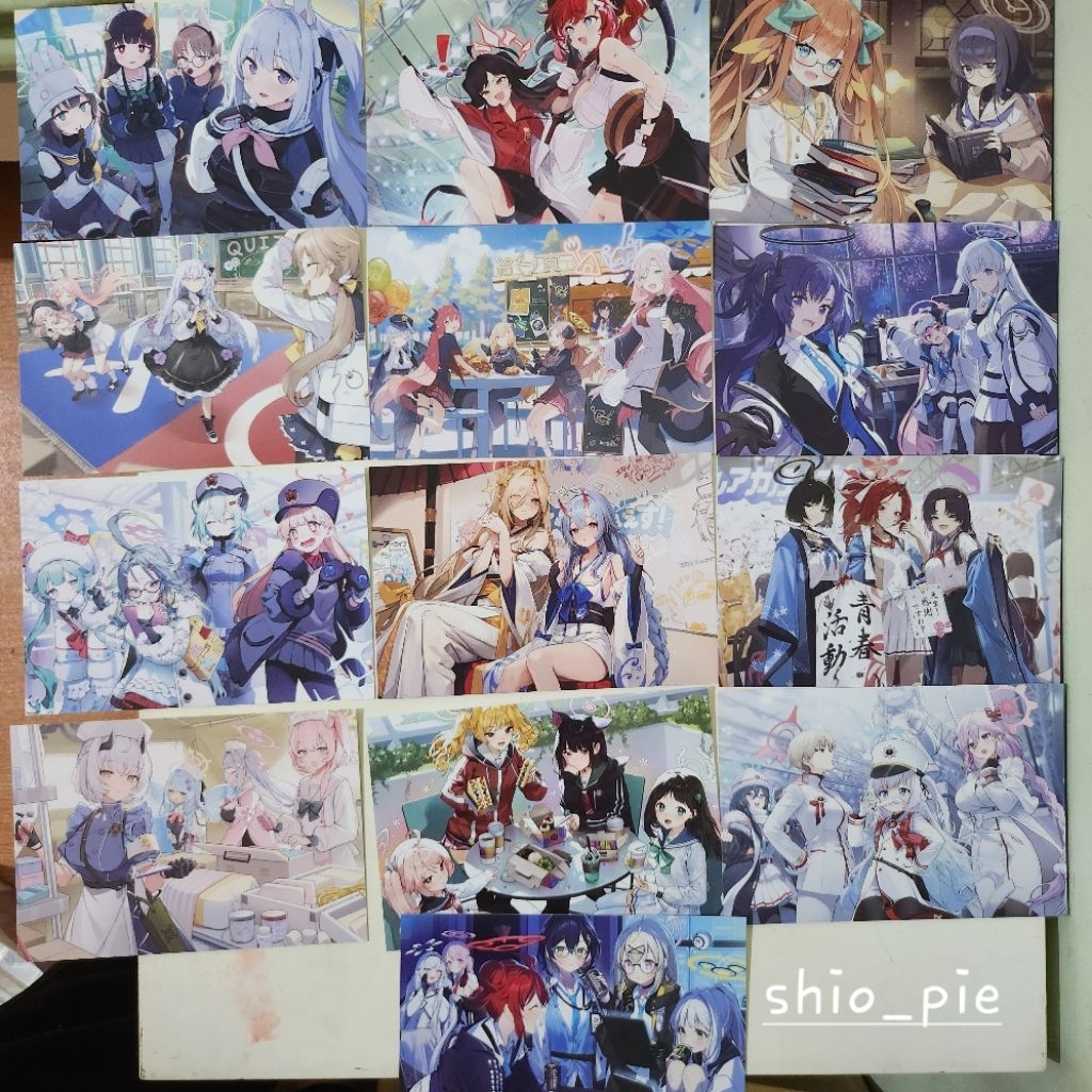 

Blue archive original bromide post card 3rd anniversary