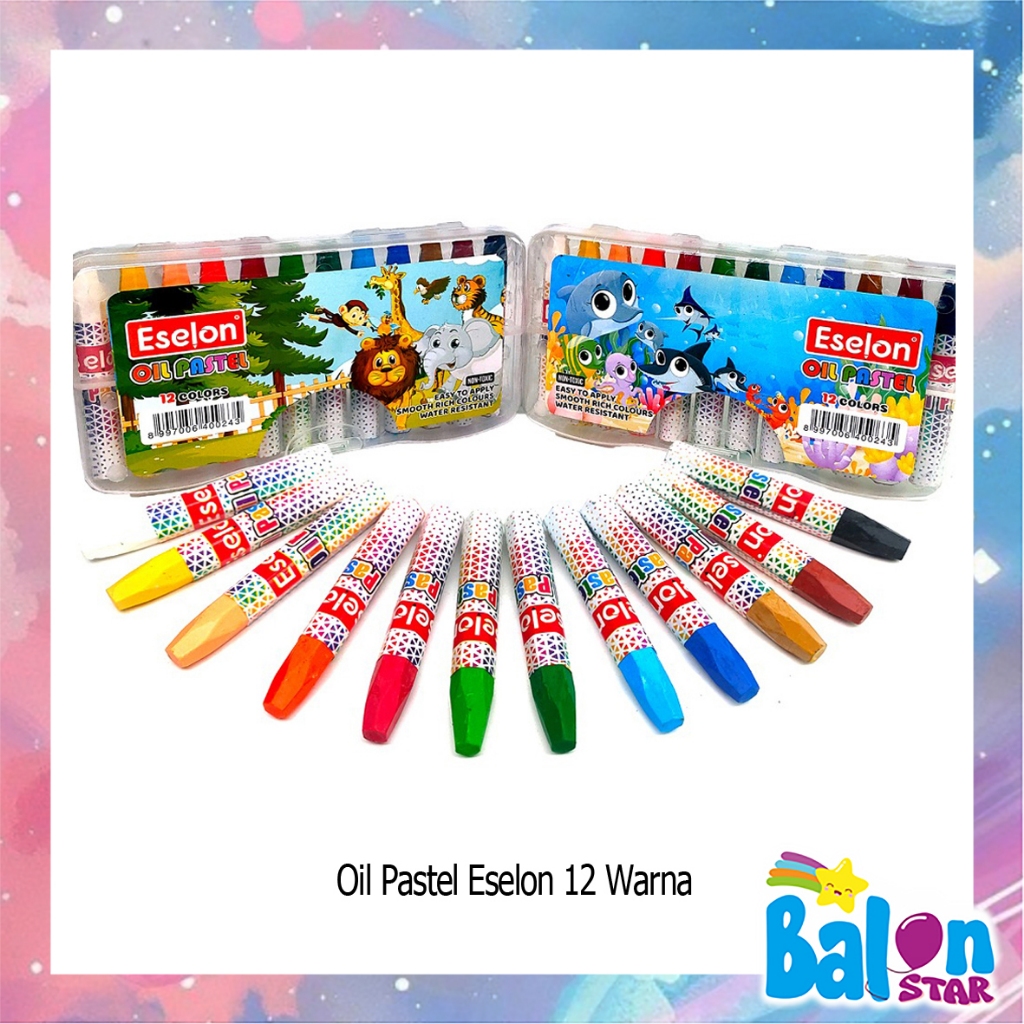 

Crayon pastel 12 warna, oil pastel, krayon 12 warna, krayon mewarnai