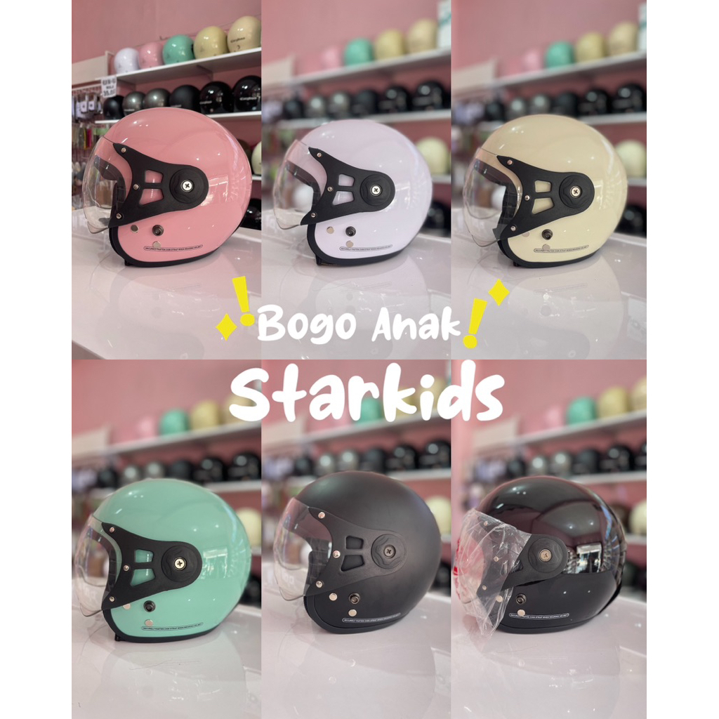 HELM BOGO ANAK STARKIDS // CARKIDS SNI