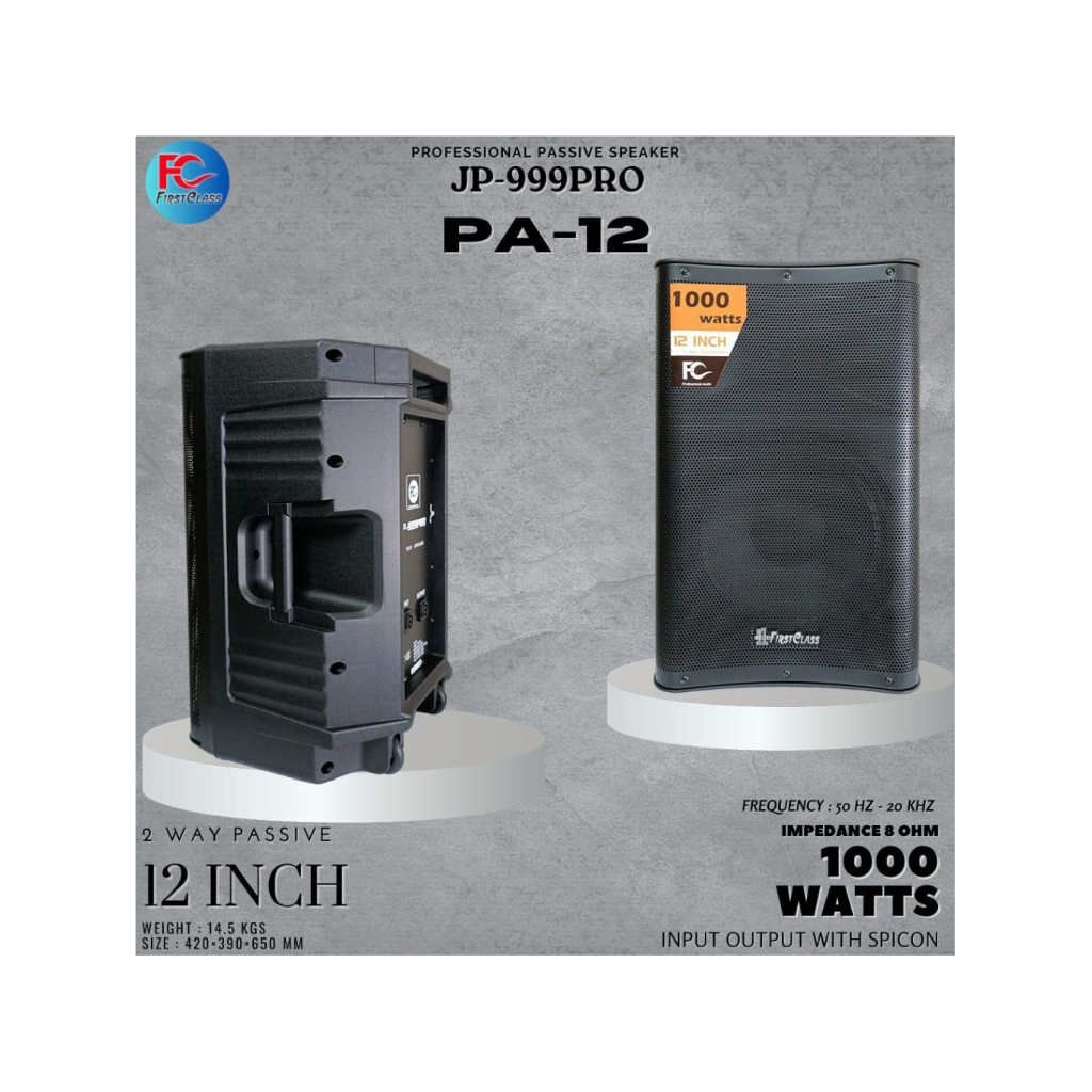 Speaker pasif 12 inch FIRSTCLASS JP 999 PRO PA-12 1 set original