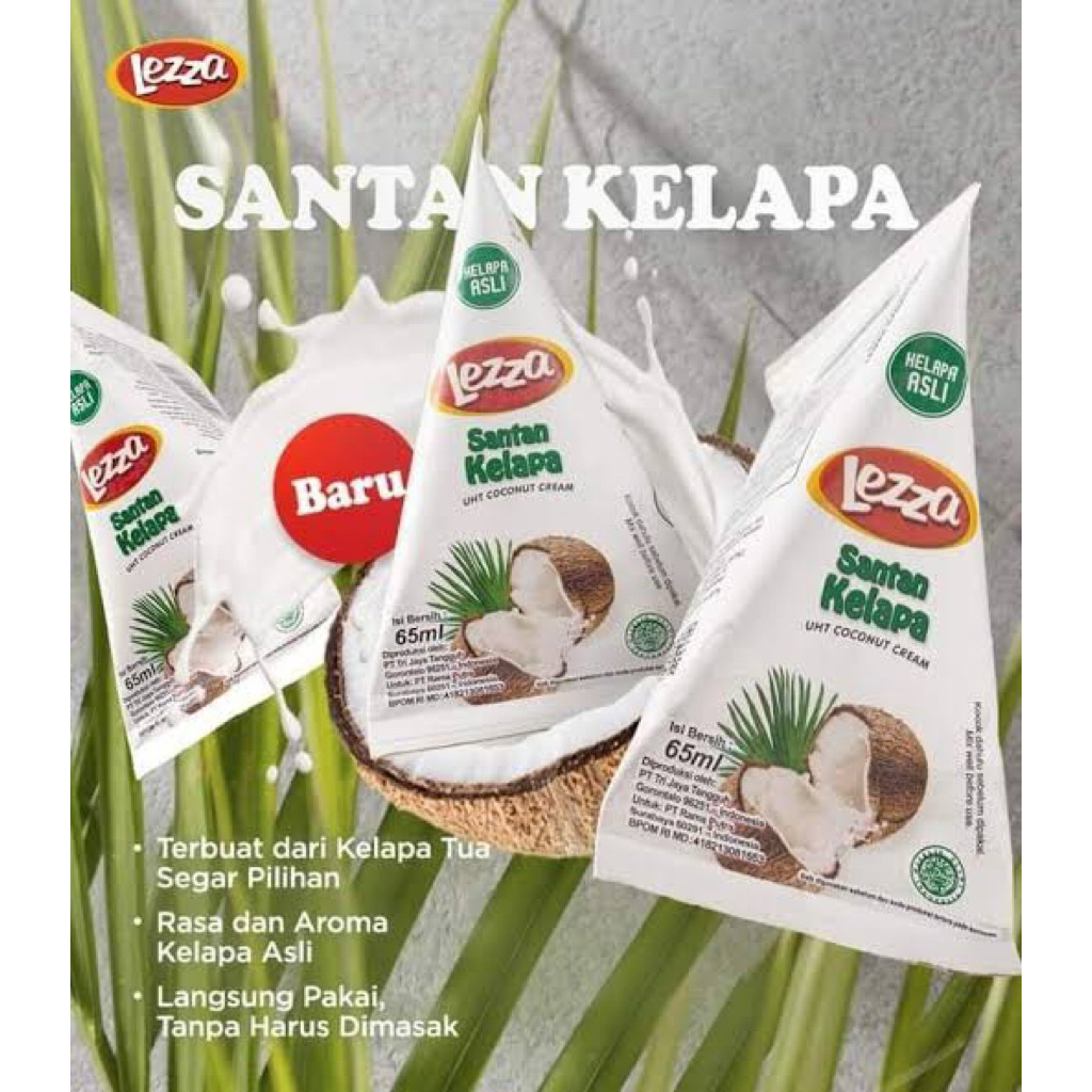 

Santan kelapa kental LEZZA paling murah dan gratis ongkir seluruh indonesia