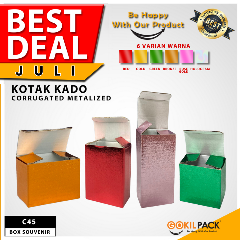 

Kotak Souvenir Hologram - Box Packaging Kecil - Dus Hadiah Kado - C45