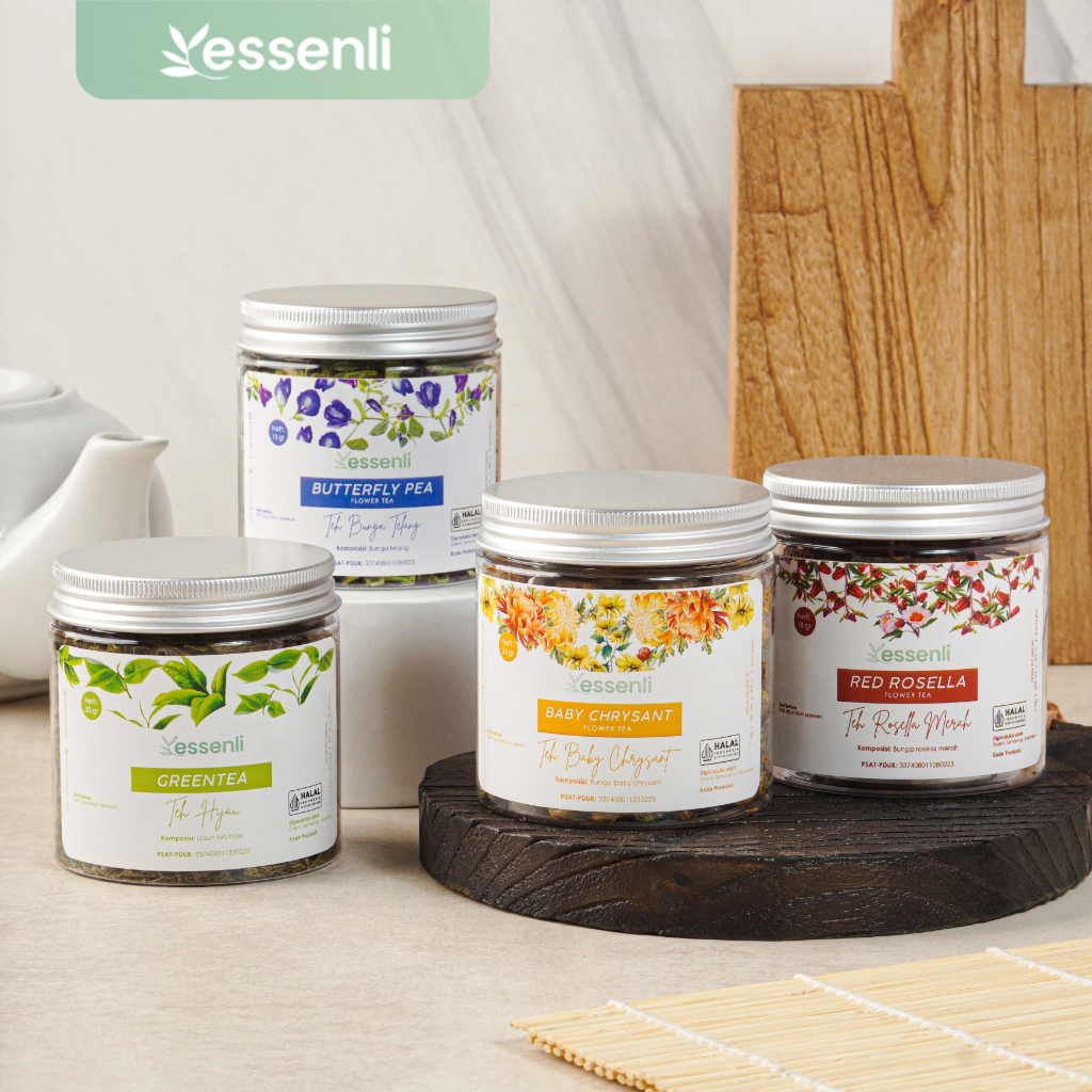 

ESSENLI Teh Bunga / Souvenir Teh / Jasmine Lavender Chrysan Telang Chamomile