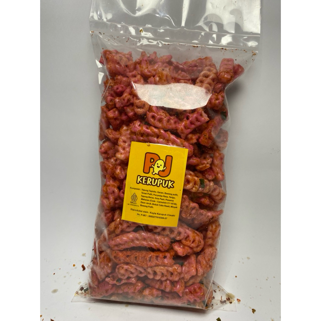 

Kerupuk Seblak Rante Kring Pj Snack Gurih Nikmat Cemilan Pedas