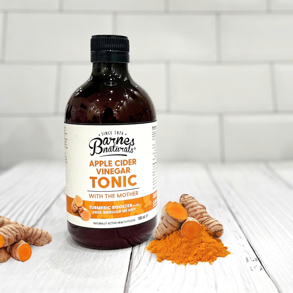 

[oddsolshop] pekanbaru/Barnes Naturals Apple Cider Vinegar Tumeric Booster 500ML Cuka Apel + Kunyit