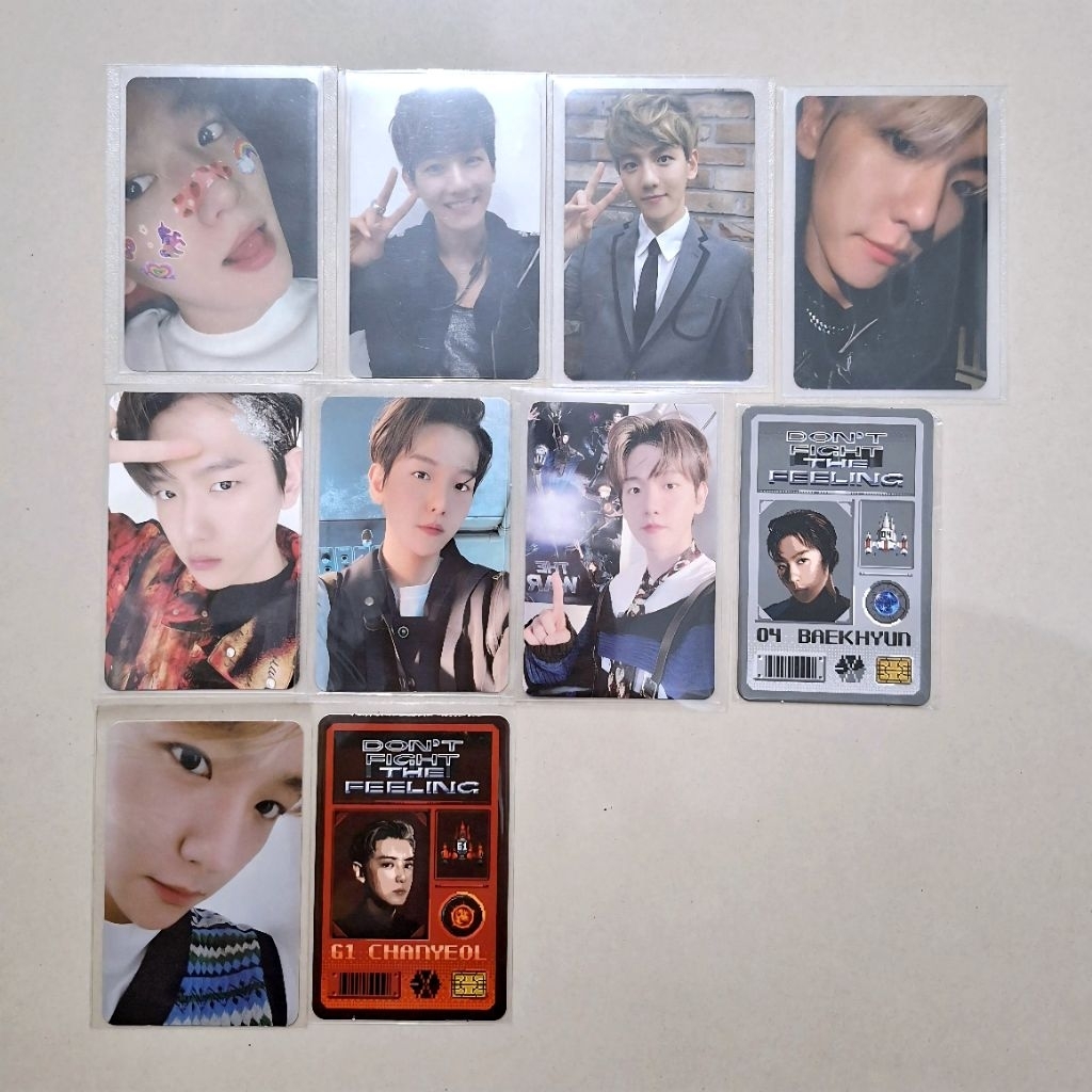 EXO Baekhyun Chanyeol plester dftf obsession universe official photocard
