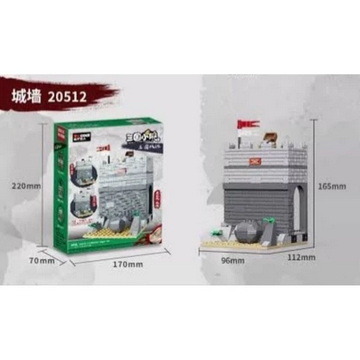 Decool Three Kingdom Castle Wall 20512 | 179pcs