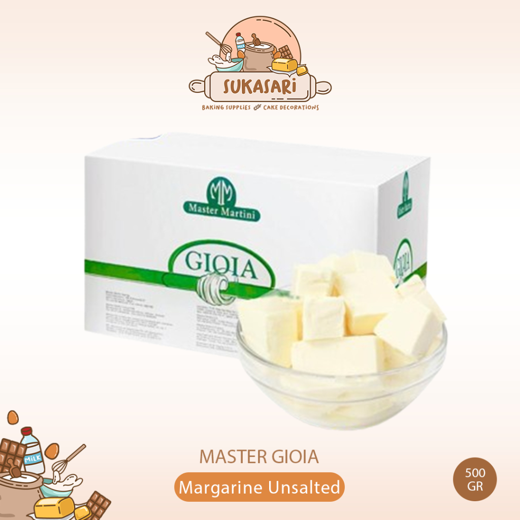 

MASTER GIOIA 500gr Butter Flavored Vegan Margarine Unsalted / butter blending Margarin