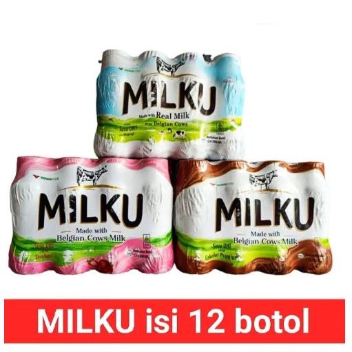 

OKHI - MILKU SUSU COKELAT STRAWBERRY ORIGINAL 1 KARTON ISI 12 BOTOL ^^