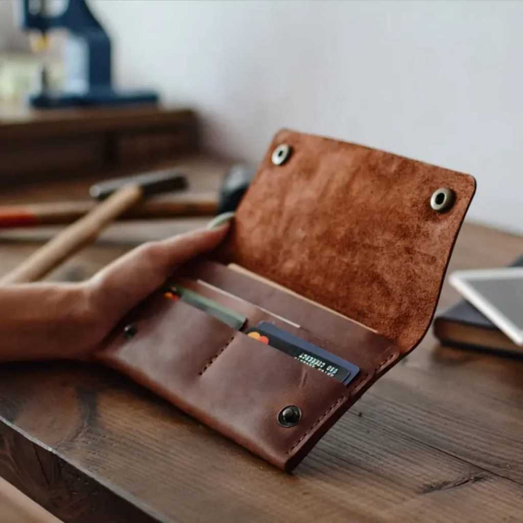 Dompet kartu panjang kulit sapi - dompet kulit asli