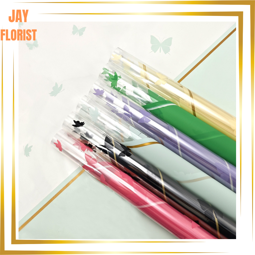 

KB6125 Kertas Buket Butterfly Cellophane Flower Wrapping Kertas Kado Ecer